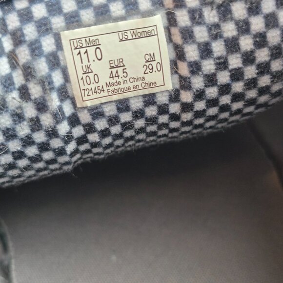 Vans Half Cab Mens 11 Gray Suede Canvas Skate Shoes Checker Steve Caballero - Picture 10 of 10